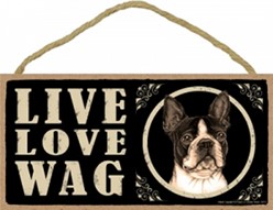 Spoiled Rotten Boston Terrier Sign, a Unique Dog Gift