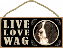 Spoiled Rotten Springer Spaniel Sign, a Unique Dog Gift