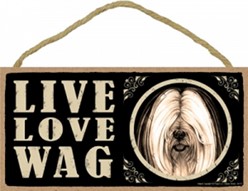 Spoiled Rotten Tibetan Terrier Sign, a Unique Dog Gift