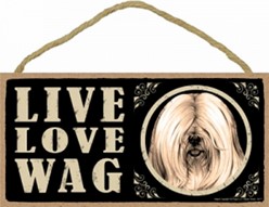 Spoiled Rotten Tibetan Terrier Sign, a Unique Dog Gift