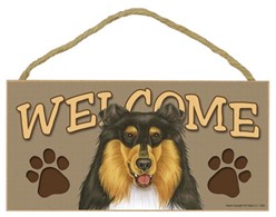 Collie Welcome Sign, a Terrific Dog Breed Gift