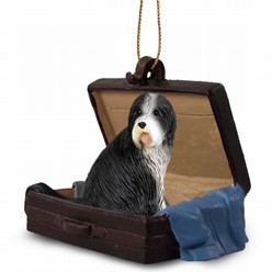 Bearded Collie Traveling Companion Ornament