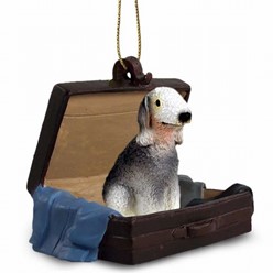Bedlington Terrier Traveling Companion Ornament