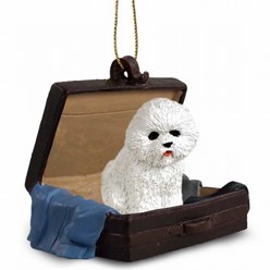 Bichon Frise Traveling Companion Ornament