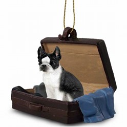 Boston Terrier Traveling Companion Ornament