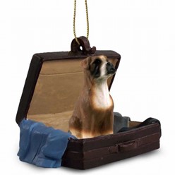 Boxer Traveling Companion Ornament