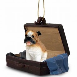 Bulldog Traveling Companion Ornament