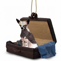 Chinese Crested Traveling Companion Ornament
