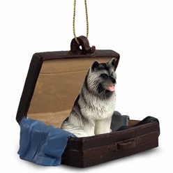Keeshond Traveling Companion Ornament