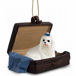 Maltese Traveling Companion Ornament