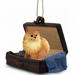 Pomeranian Traveling Companion Ornament