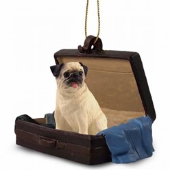 Pug Traveling Companion Ornament