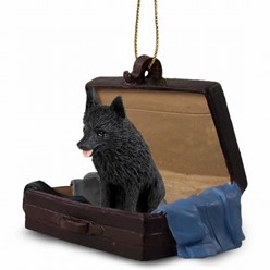 Schipperke Traveling Companion Ornament