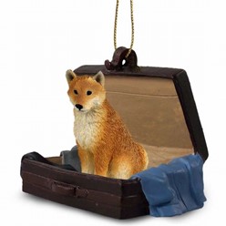 Shiba Inu Traveling Companion Ornament