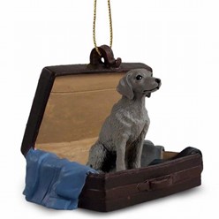 Weimaraner Traveling Companion Ornament