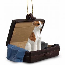 Whippet Traveling Companion Ornament