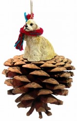 Pine Cone Cocker Spaniel Dog Christmas Ornament