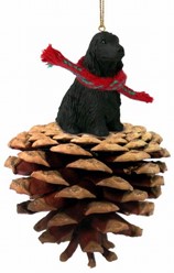 Pine Cone English Cocker Dog Christmas Ornament