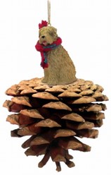 Pine Cone Soft Coated Wheaten Terrier Dog Christmas