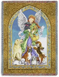 Guardian Angel of Dogs Throw, Made in the USA