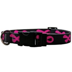 Breast Cancer Awareness Black Collar Size S, Now 50% Off