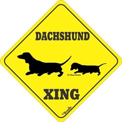 Dachshund Crossing Sign