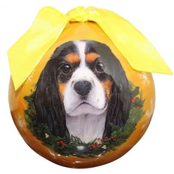 Cavalier King Charles Ball Christmas Ornament - click for more breed colors