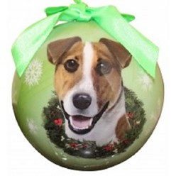 Jack Russell Ball Christmas Ornament