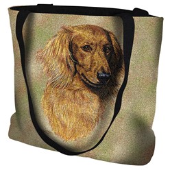 Dachshund Longhaired Red Tote Bag