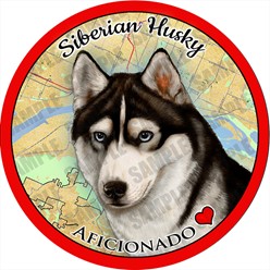 Siberian Husky Dog Car Coaster Buddy