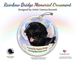 Newfoundland Rainbow Bridge Memorial Ornament- click for more breed options