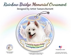 Samoyed Rainbow Bridge Memorial Ornament
