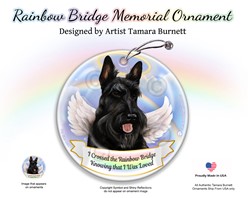 Scottish Terrier Rainbow Bridge Memorial Ornament