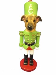 Greyhound Brindle Nutcracker Dog Christmas Ornament