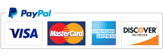 Accepting Visa, Mastercard, Discover, American Express and PayPal