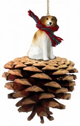 Pine Cone Dog Christmas Ornaments