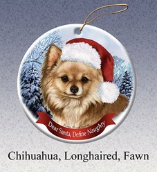 Dear Santa Define Naughty Dog Christmas Ornaments