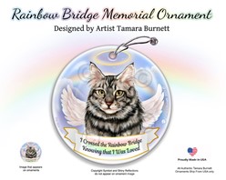 Cat Rainbow Bridge Memorial Ornaments