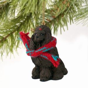 Raining Cats and Dogs | Poodle Christmas Ornament
