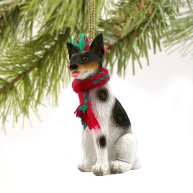 Raining Cats and Dogs | Rat Terrier Christmas Ornament