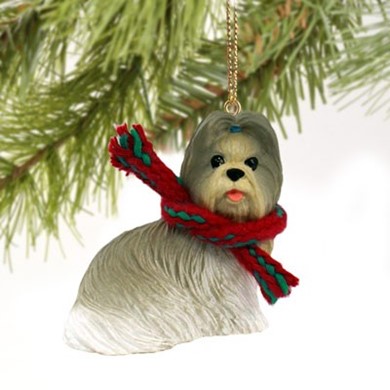 Raining Cats and Dogs | Shih Tzu Christmas Ornament