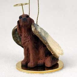 Raining Cats and Dogs | Irish Setter Angel Ornament