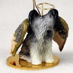 Raining Cats and Dogs | Skye Terrier Angel Ornament