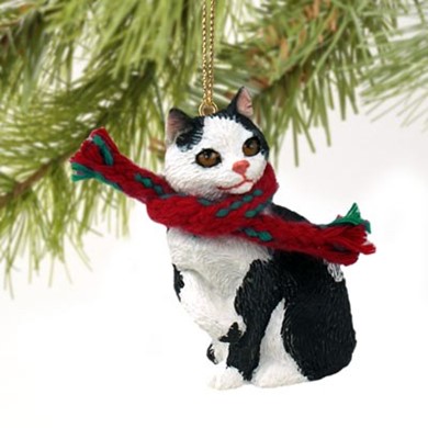 Raining Cats and Dogs | Manx Cat Christmas Ornament