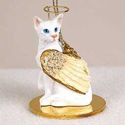 Raining Cats and Dogs | Oriental Shorthair Angel Ornament