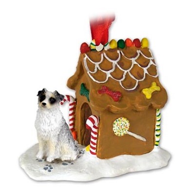 Raining Cats and Dogs | Australian Shepherd Gingerbread Christmas Ornament