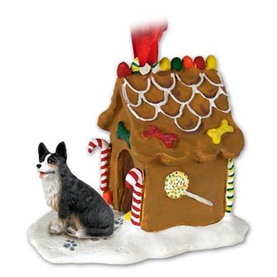Raining Cats and Dogs | Welsh Corgi Cardigan Gingerbread Christmas Ornament