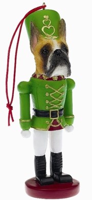 Raining Cats and Dogs | Boxer Fawn Nutcracker Christmas Ornament