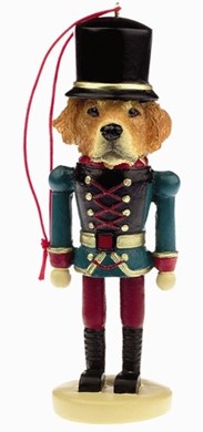 Raining Cats and Dogs | Golden Retriever Nutcracker Dog Christmas Ornament