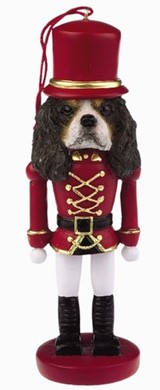 Raining Cats and Dogs | Cavalier King Charles Tri Nutcracker Christmas Ornament